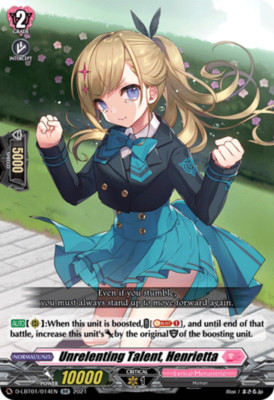x1 Unrelenting Talent, Henrietta - D-LBT01/014EN - RR CFV M/NM
