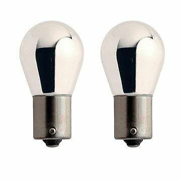 2 x Chrom PY21W 581 12V 21W Blinker Auto Glühbirne für klare Linsen blinkt gelb - Bild 3 von 4