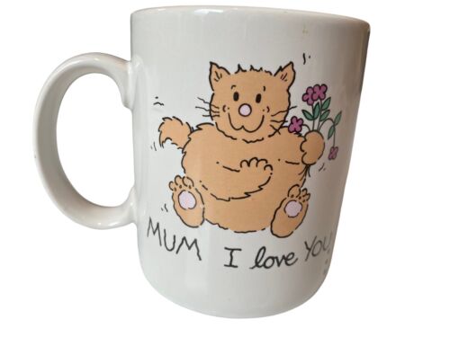 Vintage Mug Cat Mum I Love You Sooo Much Russ Berrie & Company Understatement,,, - Picture 13 of 16