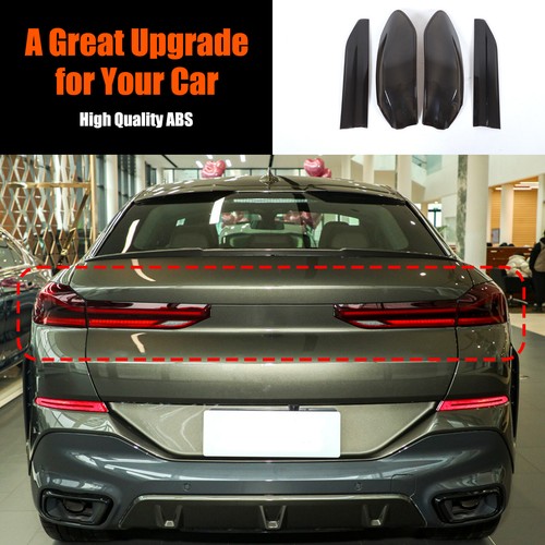 ABS Smoked Tail Light Cover Blackout Overlay Len Fits For BMW X6 2020+ - Picture 3 of 11