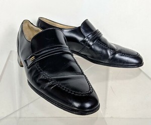 loake black loafers