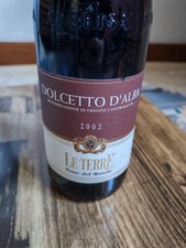 vino dolcetto D'alba Le terre anno 2002 da collezione