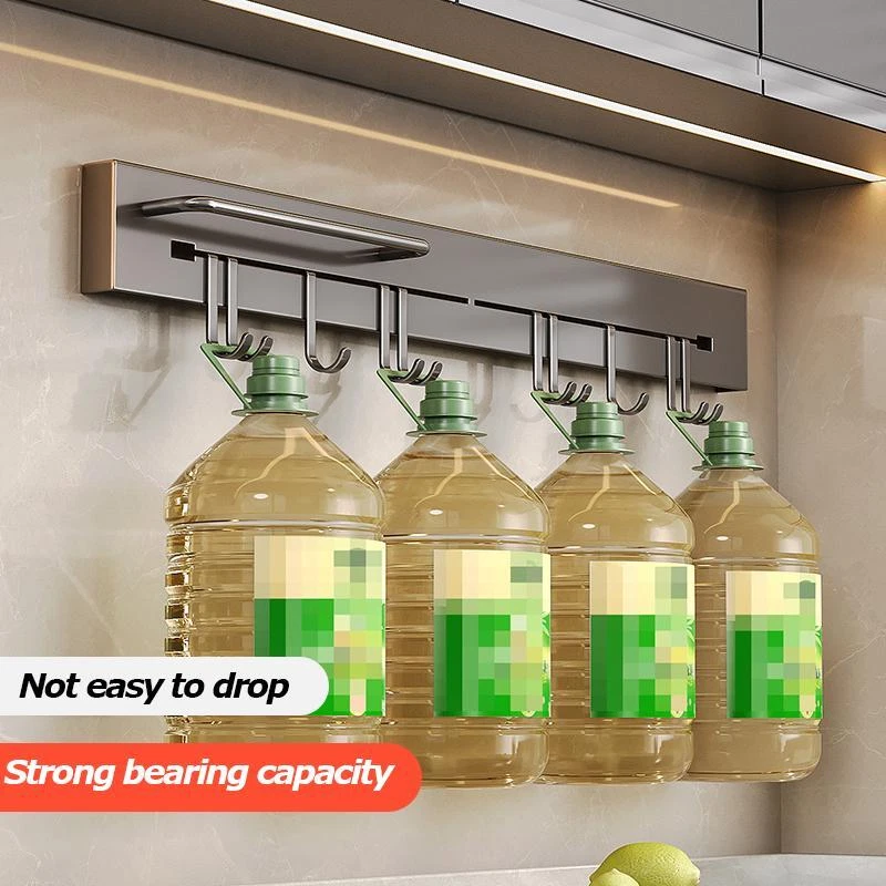 Cuchillo de acero inoxidable para suministros de almacenamiento de cocina de pared con soporte para cuchara colgante Foto 3 de 4