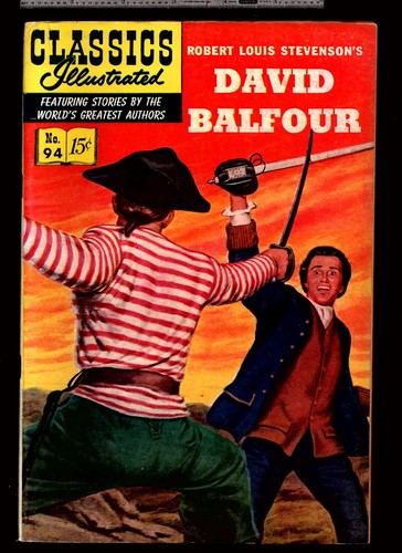 Classics Illustrated 94 HRN 94 First Edition 1952 David Balfour