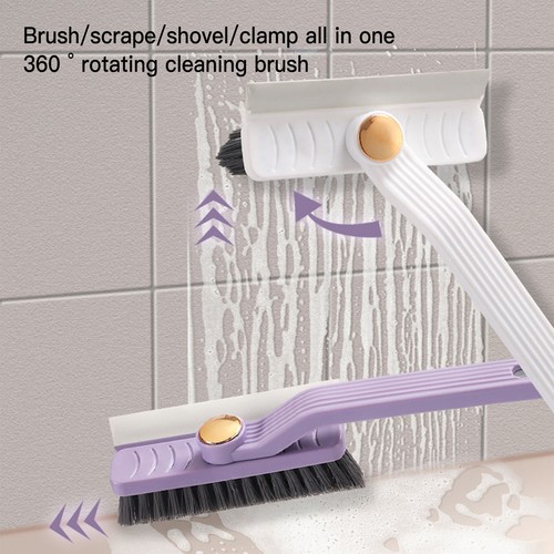 Rotating Multi-function Crevice Cleaning Brush Stiff Bristle Tile Floor Brush AU - Picture 2 of 15