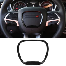 Steering Wheel Trim Ring Cover Decal Sticker for Dodge Challenger 2015+ Black