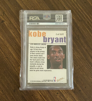 1997 Skybox Z-force Kobe Bryant Fast Track #2 PSA 8 LA Lakers HOF 