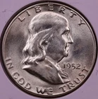 1952-S Franklin Half Dollar BU+ ***RARE ORIGINAL COIN***