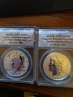 2023-S Morgan & Peace Silver Dollar 2-Coin Reverse Proof Set ANACS RP70 First St