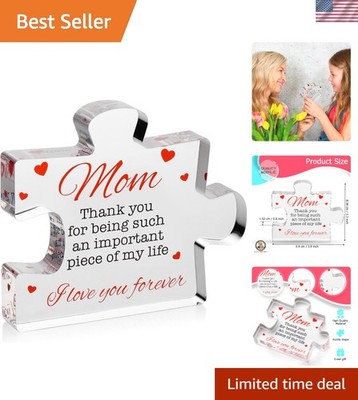 Elegant Portable Acrylic Block Puzzle Gift for Mother's Day Celebrations