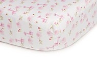 Carter's Easy Fit Printed Crib Fitted Sheet, Pink Jungle
