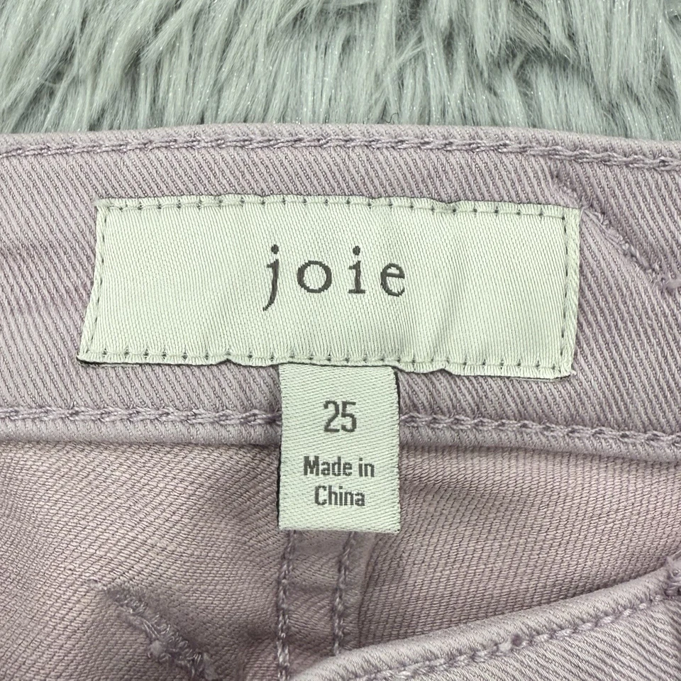 Pantalones de mezclilla Joie para mujer talla etiqueta-25/se ajusta-27 nuevos con etiquetas gris lila parque pierna ajustada cremallera Foto 2 de 4