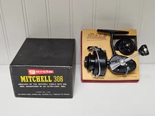 Garcia Mitchell 308 Vintage Ultralight Spinning Reel Made in France w/Box