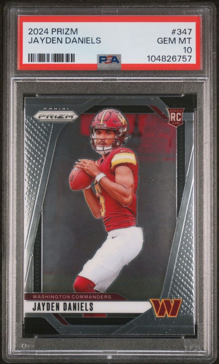 JAYDEN DANIELS 2024 PRIZM #347 PSA 10 RC 🔥 WASHINGTON 🔥 | eBay