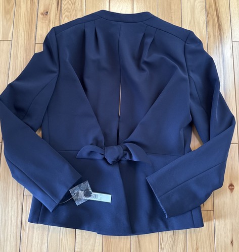 TAHARI Women’s Hilda Jacket One Button Size 10 Navy Blue NWT - Picture 21 of 21