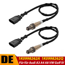 2x Lambdasonde vor + Nach Kat für Audi A3 A4 A8 Seat Skoda Fabia VW Golf IV