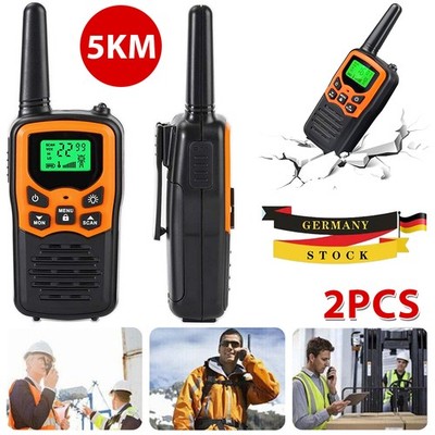 2X Walkie Talkie VOX Hand Funkgeräte Sprechfunkgeräte Wiederaufladbar Set