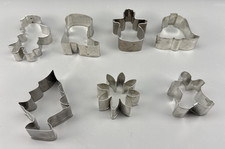 Mixed Lot of 7 Christmas Cookie Cutters Metal