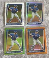 4 ANDERSON TEJEDA RC lot 2021 Donruss Optic Base Silver Lime Green Orange /125