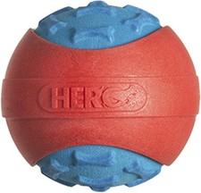 Caitec Hero Outer Armor Durable Ball Squeaks & Floats Small Blue 64177