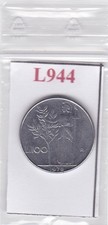 L944 Moneta Coin ITALIA Repubblica Italiana 100 Lire Minerva 1978