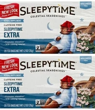 Celestial Seasonings Herbal Tea, Sleepytime Extra, 20 Count- Pack of 2