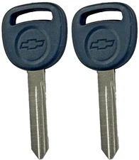 2 New Chevy bow-Tie Logo Key Blanks For Select 1999-2009 B102-P 15026223 598007