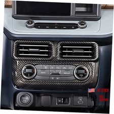 Center Console Air Conditioner Switch Vent Cover Trim Carbon fiber pattern