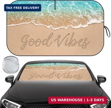 Windshield Sun Shade, Reflective Car Sunshade Blocks Heat, 57 x 31.5 in