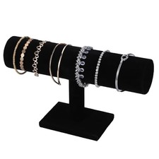 Jewelry Bracelet Storage Display Chain Watch T-Bar Rack Organizer Hard Black