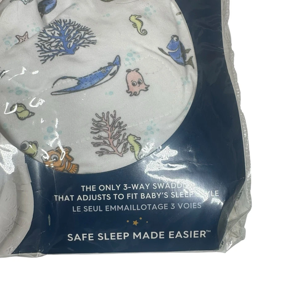NUEVO HALO® SleepSack® Swaddle 100% Algodón Disney Bebé Gran Barrera de Coral Peces Foto 2 de 4
