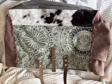Myra Women s Large Gray Geometric Bohemian We...