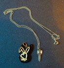 Vintage 1960's Sterling Playboy Key Necklace + Ex Playboy Bunny Pendant w/ Box — photo 1