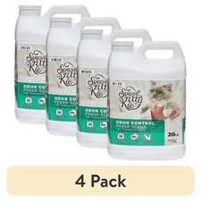 Scoopable Tight Clumping Cat Litter Fresh Scent Low Dust 20lb 4 Pack
