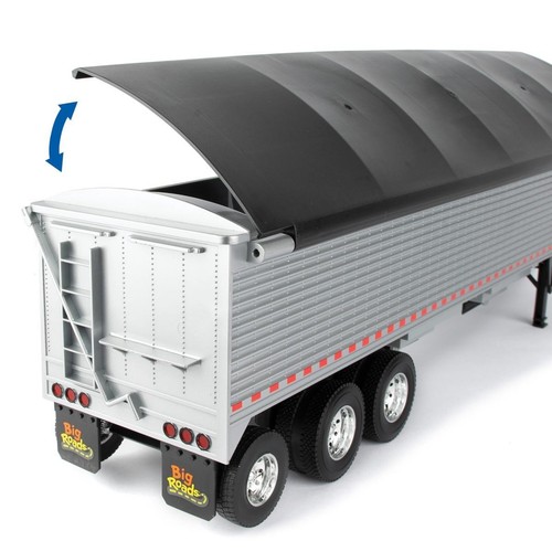 ERTL 1/16 Big Roads negro Peterbilt modelo 367 con remolque de grano 47367 - Imagen 5 de 9