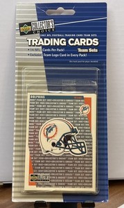 1997 UPPER DECK NFL COLLOCTORS CHOICE TRADING CARD MIAMI DOLPHINS TEAM SETS PACK