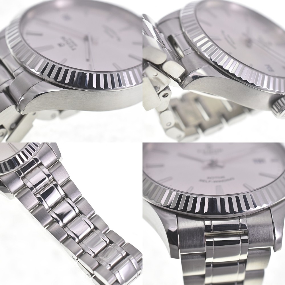 discount TUDOR style 12510 Stainless Steel Date SilverDial Men's Watch Q#140748