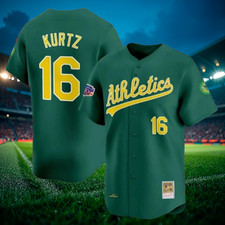 Nick Kurtz 16 Athletics Green Stitched Jersey "ALL SIZES"