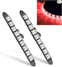 2PCS Daytime Running Strip Lights, Daylight Driving Weatherproof Decoration Red
