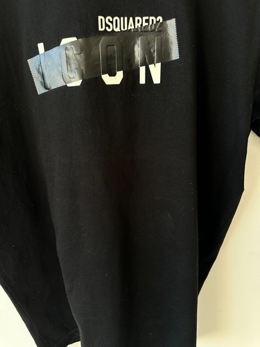 T-shirt nera Dsquared2 ICON taglia M - Foto 8 di 10
