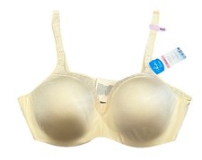 Playtex 4823 Love My Curves Balconette Bra Lined Underwire Womens 46D Ivory NWT