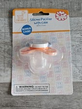 New Swiggles Silicone Pacifier LMDO Free Case 0 M Orange 262b