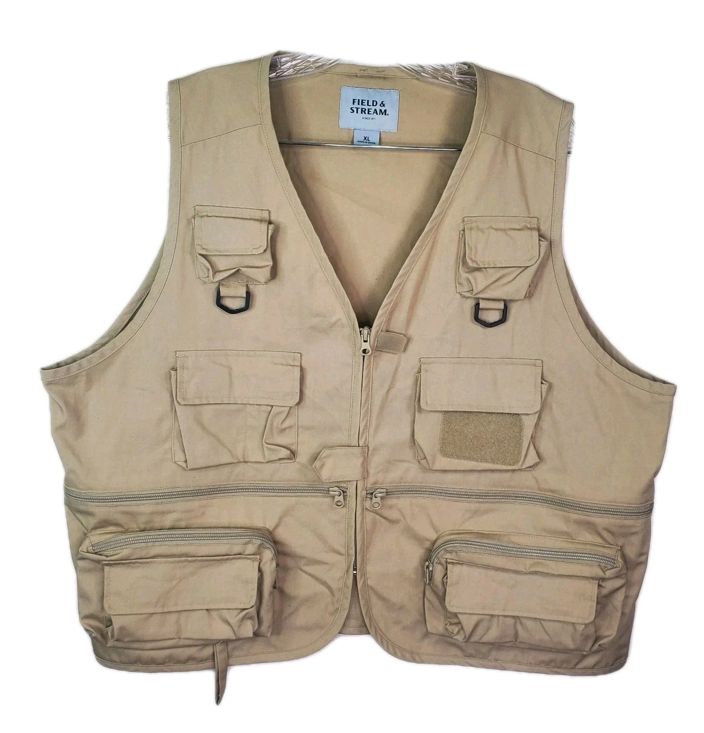 Field & Stream Men’s Fishing Vest Utilitarian Zip Up Multiple Pockets Sz XL
