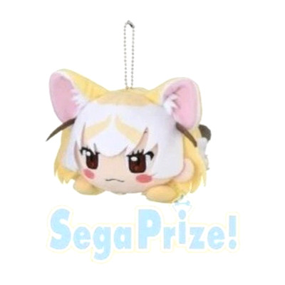 SEGA Kemono Friends Anime Fennec Fox Mascot Nesoberi Plush Doll Keychain Japan