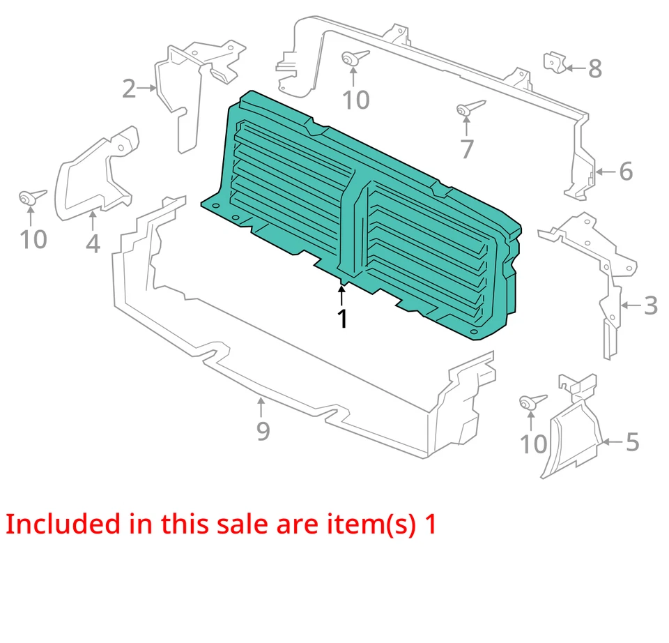 GRILLE SHUTTER Fits 17-20 F-PACE , T2H41245 - Изображение 3 из 4