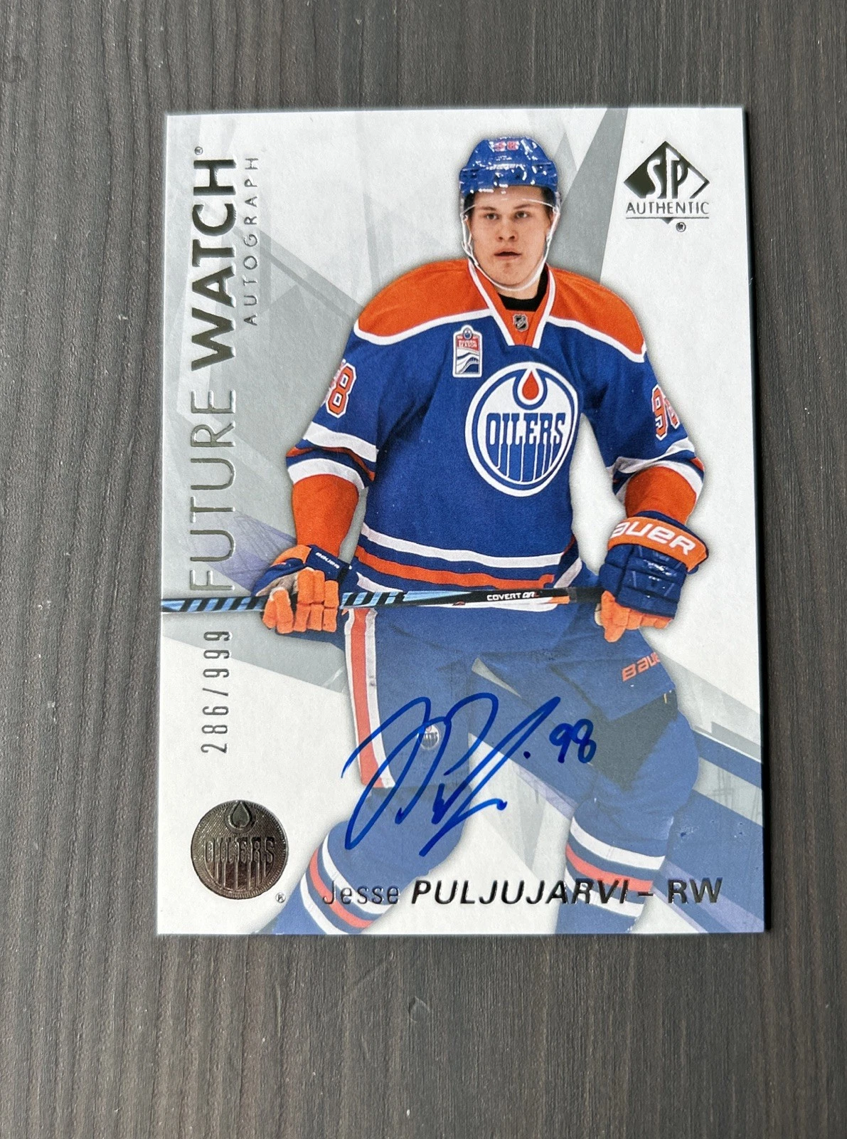 2016-17 SP Authentic Future Watch #149 Jesse Puljujarvi Auto RC #/999