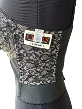 USA 36/37 VINTAGE LL BRA BLACK BEIGE RONDEAU LIKYETTE 579 C