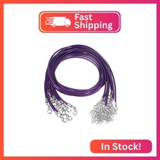 HARFINGTON 10pcs Waxed Necklace Cord Bulk, 16 Inches and 2mm Dia Necklace String