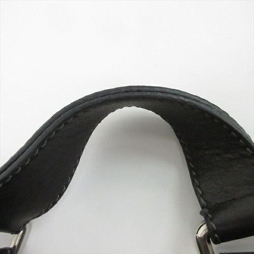 Borsa a mano CHLOE logo borchie pelle nera autentica dal Giappone - Foto 22 di 24