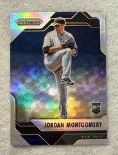2017 Panini Chronicles Prizm Jordan Montgomery #13 Silver Prizm Rookie Card (RC). rookie card picture